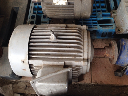 ขายมอเตอร์ Mitsubishi 20HP. 380V 2800rpm. 2pole สภาพสวยเดิมๆ วิ่งนิ่ม พร้อมใช้งาน