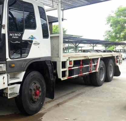 สิบล้อ2เพา ฮีโน่ FM3H195 พื้นเรียบ 2เพา ยาว6.50ม สภาพดีพร้อมใช้ ทะเบียนพร้อมโอน