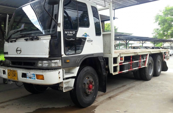 สิบล้อ2เพา ฮีโน่ FM3H195 พื้นเรียบ 2เพา ยาว6.50ม สภาพดีพร้อมใช้ ทะเบียนพร้อมโอน