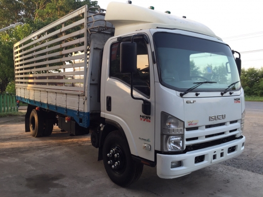 6ล้อISUZU NQR175หัวตึก ยูโร3จดปี54กระบะคาร์โก้พร้อมคอกเหล็กยาว5.50เมตร