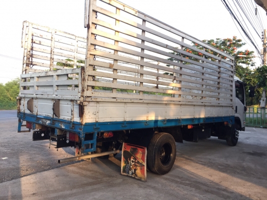 6ล้อISUZU NQR175หัวตึก ยูโร3จดปี54กระบะคาร์โก้พร้อมคอกเหล็กยาว5.50เมตร