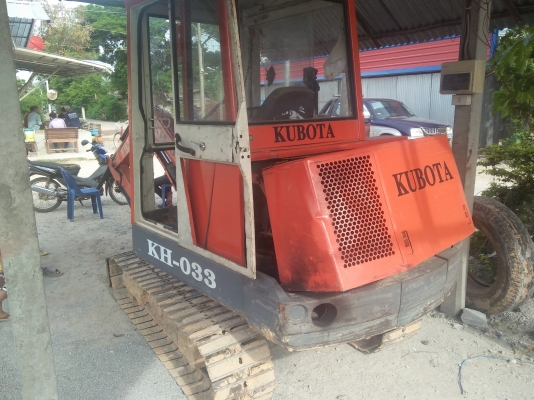 ขายแบคโฮ คูโบต้า KH033 พร้อมรถลากนิสสัน และเทเลอร์ครบชุด