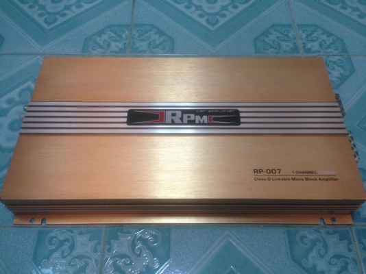 แอมป์คลาสดี RPM มือสองสภาพสวยๆ(ยาว42เซน)ใช้งานปกติ แรงดี เบสแนวจุกอก ขับ10&quot;-12&quot;หล่อสบาย ขาย 2850 บาทรวมส่งเอกชนของเคอรี่ สนใจ0892425454 อยู่สระบุรีส่งได้