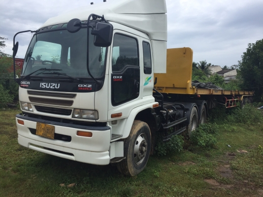 10ล้อหัวลาก320แรงและหางพื้นเรียบ3คานน... ปี50..รถสภาพดี ยางสวย หัวขาย1.25ล้าน หางขาย3.2แสน..