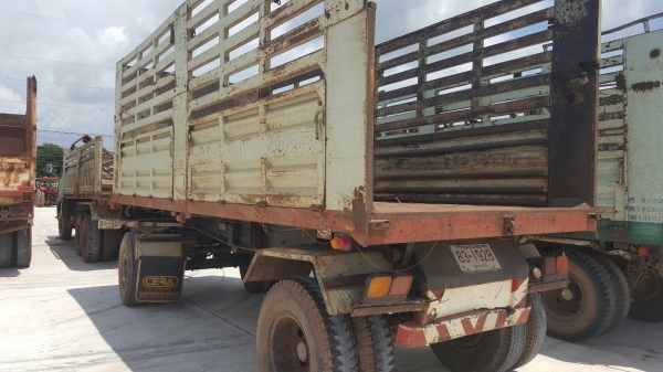 ขาย รถพ่วงดั้มแม่-ลูก HINO FM1M เครื่องเดิม EM100 220 แรงม้า เกียร์เดิม สโลว์กลาง แม่ดั้มสามมิตร ยางเต็ม ทะเบียนพร้อมโอนครับ