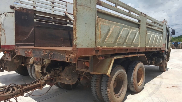 ขาย รถพ่วงดั้มแม่-ลูก HINO FM1M เครื่องเดิม EM100 220 แรงม้า เกียร์เดิม สโลว์กลาง แม่ดั้มสามมิตร ยางเต็ม ทะเบียนพร้อมโอนครับ