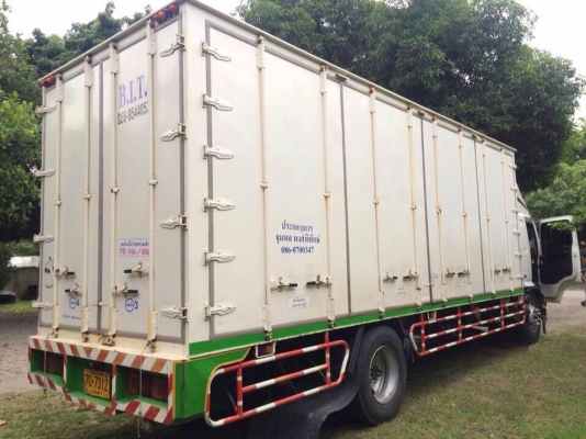 ขายรถตู้ HINO S500 - 8J เครื่อง 212 แรง ปี 55 ตู้ 10 บาน ช่วงยาวกระบะ 7.50 เมตร ทะเบียนพร้อม