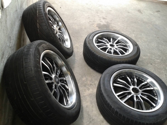 ขอบ17นิ้ว6รู พร้อมยาง สวยๆ 4 ล้อ ราคา 7800 บาท