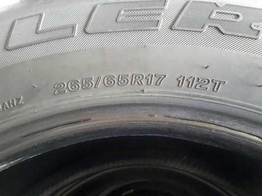 บริสโตน ดูเลอร์ HT 265/65/17 ปลายปี13 สวยๆ 1ชุด