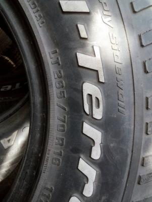 265/70R16 BF Goodrich MADE IN USA. ชุด 4 เส้น tel.081-4273941 ไอดีไลน์ 0814273941 265/70R16 BF Goodrich MADE IN USA. ชุด 4 เส้น tel.081-4273941 ไอดีไลน์ 0814273941