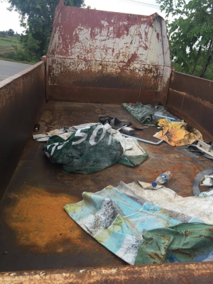 ขายกะบะพร้อมลูกดั้ม6ล้อเล็ก คัทซี62ซม. ยาว3.55เมตร