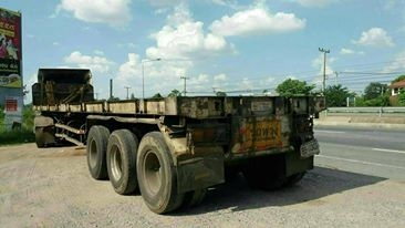 หางพื้นเรียบ 3 เพลา อู่สามมิตร ปี 51