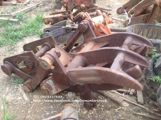 FROM JAPANตัวคีบปากหนีบไม้ CLAMP SHELLสำหรับรถขุดไซค์100, 120 /สวมบูทสลัก 65 มิล /ราคาเพียง 26,000 บาท