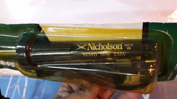 ขายหัวแร้งไฟฟ้ารุ่นN130D 30W 220V NICHOSON made in Usa.งานเก่าเก็บ ขายหัวแร้งไฟฟ้ารุ่นN130D 30W 220V NICHOSON made in Usa.งานเก่าเก็บ