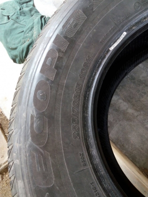 255/70R15 BRIDGESTONE ECOPIA EP850 ปี13 มี 1 เส้น tel.081-427-3941 255/70R15 BRIDGESTONE ECOPIA EP850 ปี13 มี 1 เส้น tel.081-427-3941