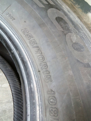 255/70R15 BRIDGESTONE ECOPIA EP850 ปี13 มี 1 เส้น tel.081-427-3941 255/70R15 BRIDGESTONE ECOPIA EP850 ปี13 มี 1 เส้น tel.081-427-3941