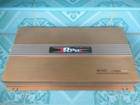แอมป์คลาสดี RPM มือสองสภาพสวยๆ(ยาว42เซน)ใช้งานปกติ แรงดี เบสแนวจุกอก ขับ10&quot;-12&quot;หล่อสบาย ขาย 2850 บาทรวมส่งเอกชนของเคอรี่ สนใจ0892425454 อยู่สระบุรีส่งได้