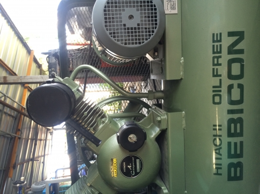 ขายปั๊มลมฮิตาชิ 5 แรง ไฟ 380v. Oil free ขายปั๊มลมฮิตาชิ 5 แรง ไฟ 380v. Oil free