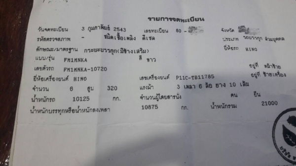 ขายรถพ่วง 18 ล้อ แม่-ลูก กระบะเหล็กคอกเกษตรไม่ดั้ม.HINO วางเครื่อง P11C-320 แรง 7 เกียร์ รถพรเอมใช้ ราคา970000 ต่อรอง ขายรถพ่วง 18 ล้อ แม่-ลูก กระบะเหล็กคอกเกษตรไม่ดั้ม.HINO วางเครื่อง P11C-320 แรง 7 เกียร์ รถพรเอมใช้ ราคา970000 ต่อรอง