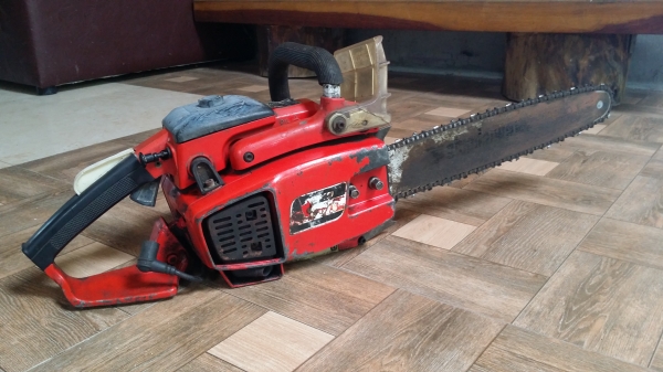 เลื่อยมือ SHINDAIWA รุ่น E350AV เก่าญี่ปุ่น  เครื่องยนต์ 2 จังหวะ เบนซิน สภาพสวย