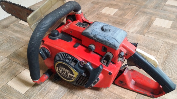 เลื่อยมือ SHINDAIWA รุ่น E350AV เก่าญี่ปุ่น  เครื่องยนต์ 2 จังหวะ เบนซิน สภาพสวย