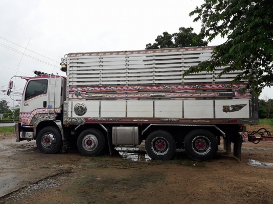 ขายรถพ่วงดัมพ์ 24 ล้อ ISUZU เครื่อง 360 แรง ปี 55  ดัมพ์มิเนียมแม่ลูก แม่ 12 ล้อ ลูก 3 เพลาแท้ ทะเบียนพร้อม