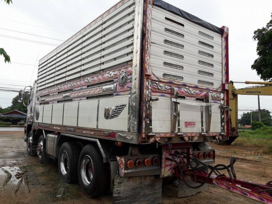 ขายรถพ่วงดัมพ์ 24 ล้อ ISUZU เครื่อง 360 แรง ปี 55  ดัมพ์มิเนียมแม่ลูก แม่ 12 ล้อ ลูก 3 เพลาแท้ ทะเบียนพร้อม