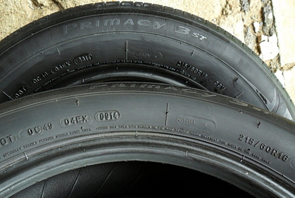 ยางขอบ16  มิชลิน215-60-R16 ลงพื้นปลายปี14 (4เส้น2,400)