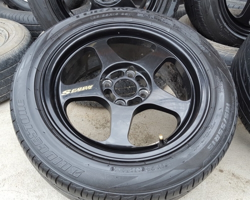 ขายล้อSPOON 15 4รู100 กว้าง6.5 ET38 พร้อมยาง 4 ล้อ ขายล้อSPOON 15 4รู100 กว้าง6.5 ET38 พร้อมยาง 4 ล้อ