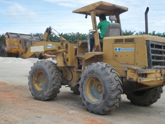 รถตักล้อยาง KAWASAKI KS60Z เครื่องยนตร์6สูบ พร้อมใช้งาน