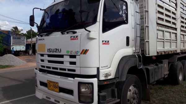 ขายด่วน  รถสิบล้อพ่วงดั้มพ์  ISUZU  DECA  360 ปี 56  สภาพดี  พร้อมใช้งาน