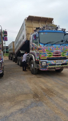 ขายรถพ่วงดัมพ์ ISUZU เครื่อง 360 แรง ปี 55 กระบะดัมพ์มิเนียมอู่ซุ่นชัย ลูก 3 เพลาแท้ยาว 6.80 เมตร ทะเบียนพร้อม ขายรถพ่วงดัมพ์ ISUZU เครื่อง 360 แรง ปี 55 กระบะดัมพ์มิเนียมอู่ซุ่นชัย ลูก 3 เพลาแท้ยาว 6.80 เมตร ทะเบียนพร้อม