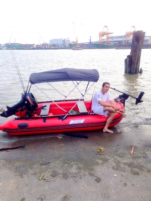 ขายเรือยาง320พร้อมเครื่อง15hp