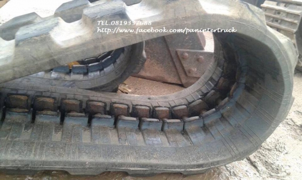 FROM JAPAN TRACK SHOE แทรคยางข้อถี่ขนาด 400*72.5*72(ข้อ) สามารถรถขุดไซค์ 40,45,50,55/ ราคาเพียง (คู่ละ) 40,000 บาท สนใจรีบติดต่อ 0819337688