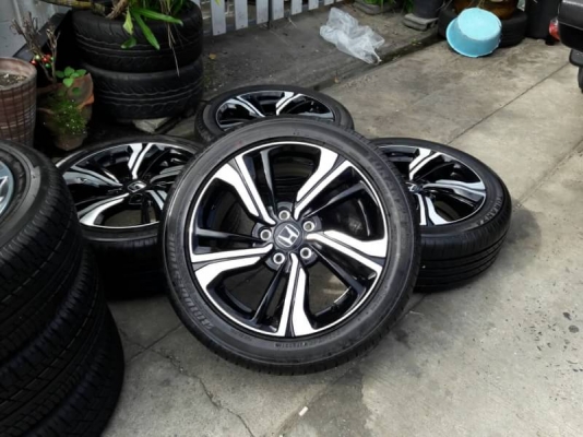 ล้อcivic fc rs ขอบ17 พร้อมยางป้ายแดงปี16 ชุดล่ะ24000