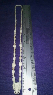 ขายสร้อยงาช้างแท้งานเก่าขนาดพอดีขาย7500