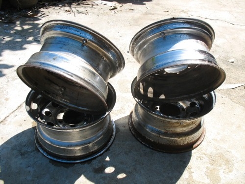 *** ขาย กะทะล้อ USA โครเมี่ยม 8 นิ้ว 6 รู ขอบ 15 ออฟเซ็ท ***