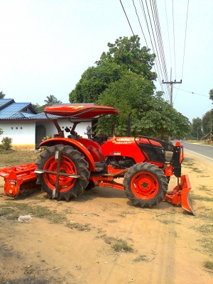 คูโบต้าM-6040SU 4X4 180ชั่วโมง ใบดันดินหน้า โรตารี่ 2.20เมตร