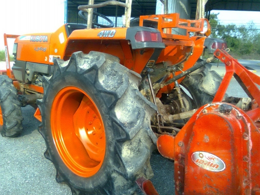 ขายรถไถคูโบต้า L 3408 พร้อมใบมีดดันหน้า โรตารี่ ผาน5
