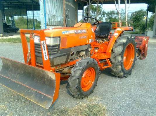 ขายรถไถคูโบต้า L 3408 พร้อมใบมีดดันหน้า โรตารี่ ผาน5