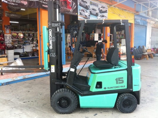 ขายฟอร์คลิฟต์ SUMITOMO FG15  แท้จากโรงงาน ญี่ปุ่น ++ ไม่เคยใช้งานในเมืองไทย สภาพสวย พร้อมใช้งาน  เราเน้นตัวถังและสีเดิมจากประเทศญี่ปุ่น