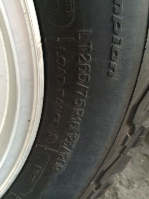 ขายครับ แม็คขอบ 16 พร้อมยาง BF ปี 15