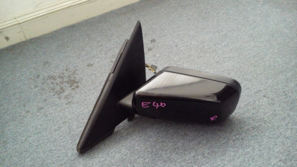 กระจกมองข้าง BMW E46 ข้างซ้าย สีดำ