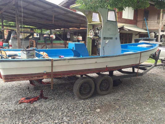 เรือยามาฮ่าทรางประมง 21 ฟุต เครือง 40 โฟ เรือยามาฮ่าทรางประมง 21 ฟุต เครือง 40 โฟ