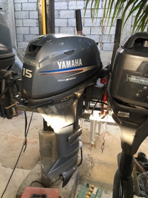 สำราญมารีน ขายเครื่องเรือ Yamaha15เเรง 4จังหวะ