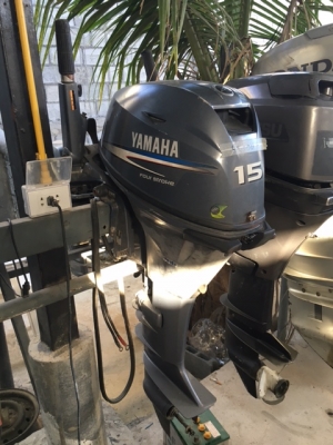 สำราญมารีน ขายเครื่องเรือ Yamaha15เเรง 4จังหวะ