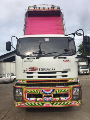 ขาย isuzu deca fxz360แม่ลูก ดั้มอู่สมศักดิ์ SSK ปี 2556 กันยายน วิ่ง 140,000 บรรทุกได้28.140 ตันตามท