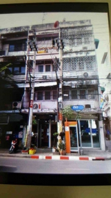 ขายอาคารพาณิชย์ 4 ชั้น ติดถนนเจริญกรุง เนื้อที่ 12 ตร.ว.