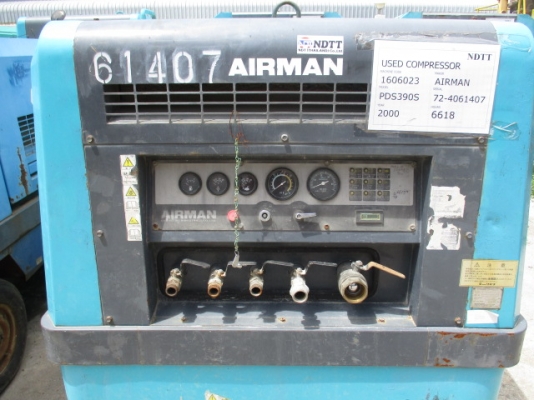 ขายเครื่องปั้มลม AIRMAN PDS390S #72-4061407 สภาพสวยพร้อมใช้ นำเข้าจากประเทศญี่ปุ่น สนใจติดต่อ อำพล 090-9694506,080-3031241