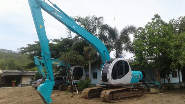 ขายรถแบคโฮ KOBELCO SK 120-LC BOOM ยาวแท้ 14 เมตร สภาพดีพร้อมใช้งาน